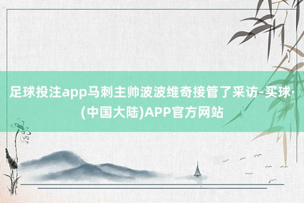 足球投注app马刺主帅波波维奇接管了采访-买球·(中国大陆)APP官方网站