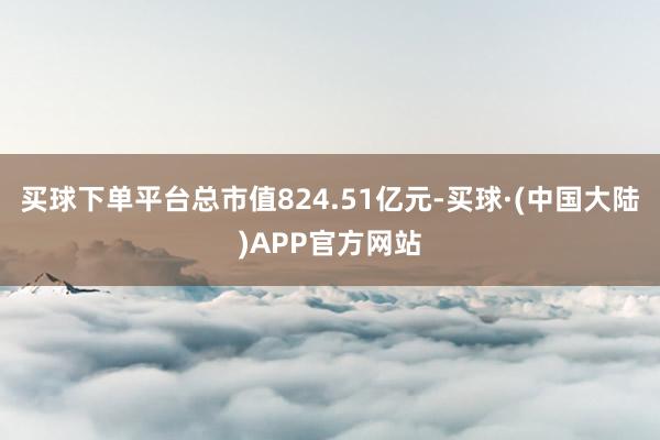 买球下单平台总市值824.51亿元-买球·(中国大陆)APP官方网站