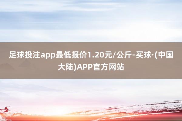 足球投注app最低报价1.20元/公斤-买球·(中国大陆)APP官方网站