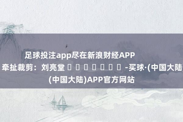 足球投注app尽在新浪财经APP            						牵扯裁剪：刘亮堂 							-买球·(中国大陆)APP官方网站